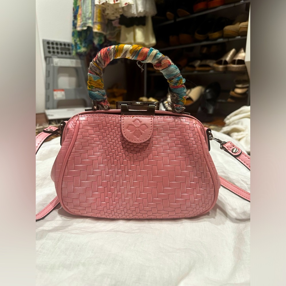 Patricia Nash Pink Woven Crossbody Bag